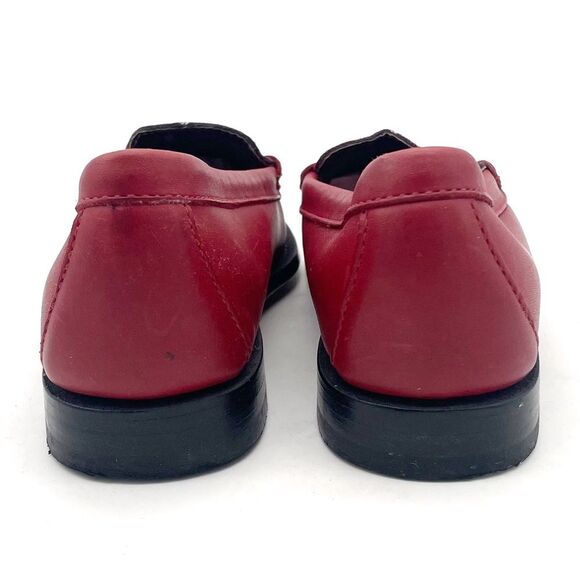 Bass x Rachel Antonoff Red Leather Wendybird Plaid Weejuns Penny Loafer Size 6 - Picture 10 of 16